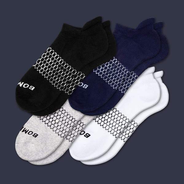 Men S Solids Ankle 4 Pack Bombas