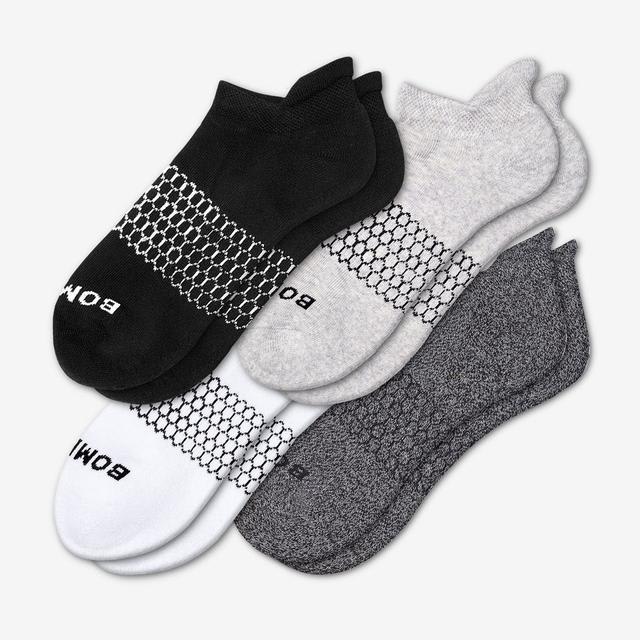 3 Pairs Of Bombas Women's Solid Black Ankle Socks - Size Medium (8-10.5), Low Cut, New With Tags