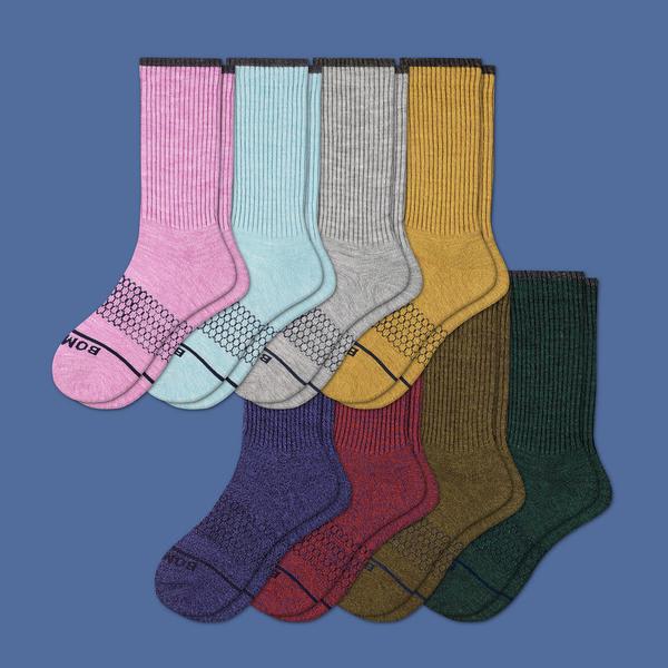 Women's Merino Wool Calf Sock 8-Pack