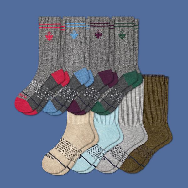 Women's Merino Wool Calf Sock 8-Pack