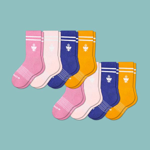 Youth Solid Calf Sock 8-Pack