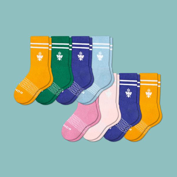 Youth Solid Calf Sock 8-Pack