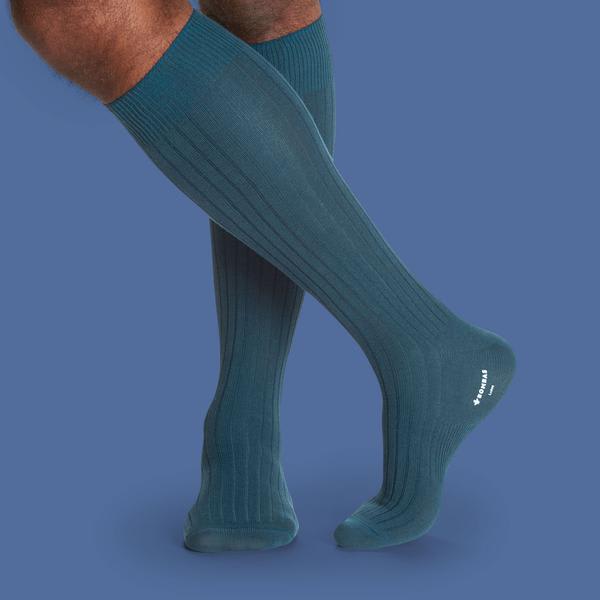 Men's Ribbed Dress Over the Calf Socks