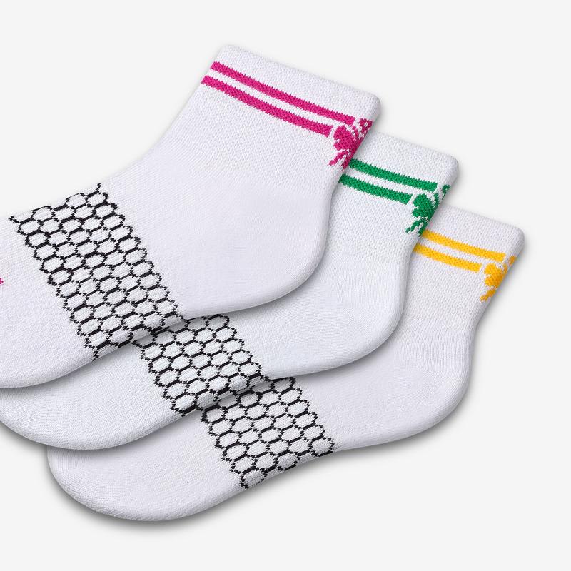 Youth Piqué Quarter Sock 4-Pack