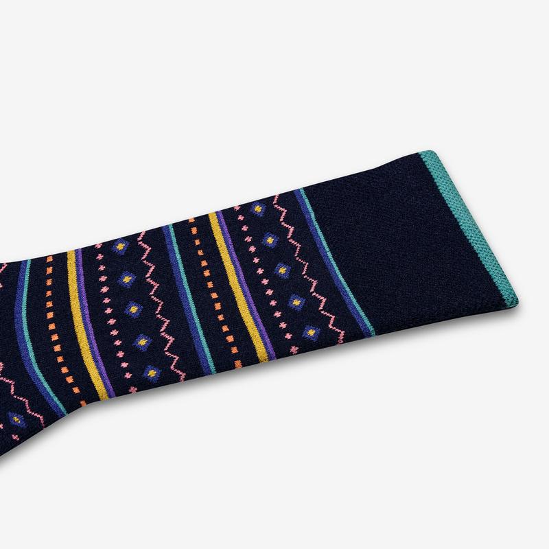 Men's Fair Isle Dress Calf Sock