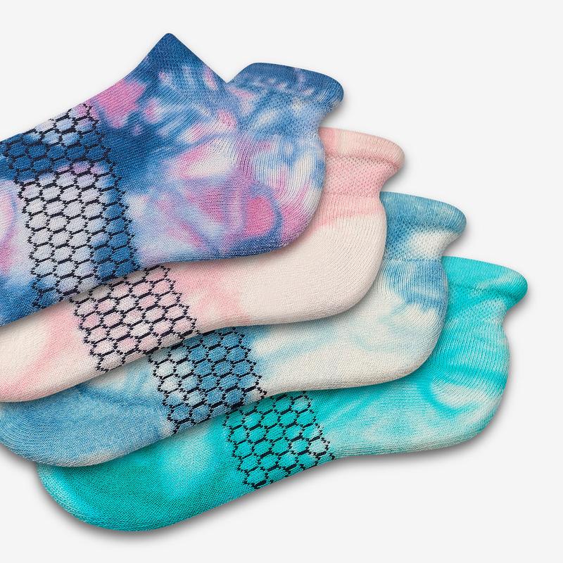 Youth Tie Dye Ankle Sock 8-Pack