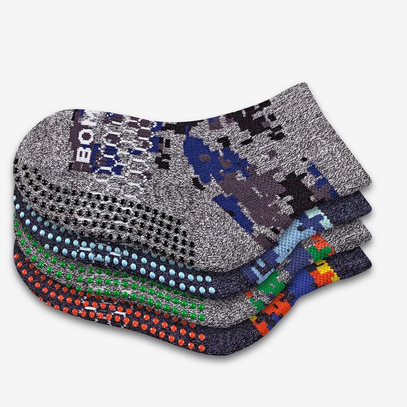 Toddler Camo Gripper Calf Sock 4-Pack