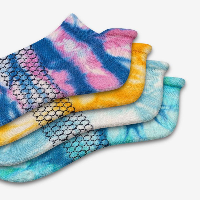 Men's Tie Dye Ankle Sock 4-Pack