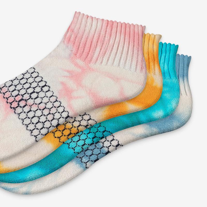 Women's Tie Dye Quarter Sock 4-Pack