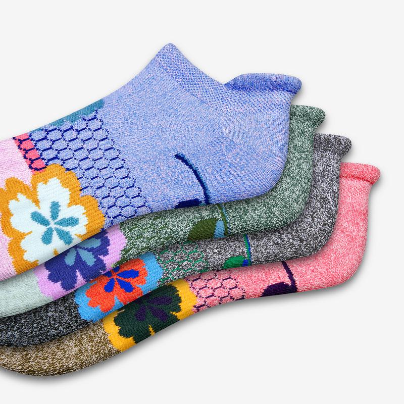 Women's Paisley Floral Ankle Sock 4-Pack