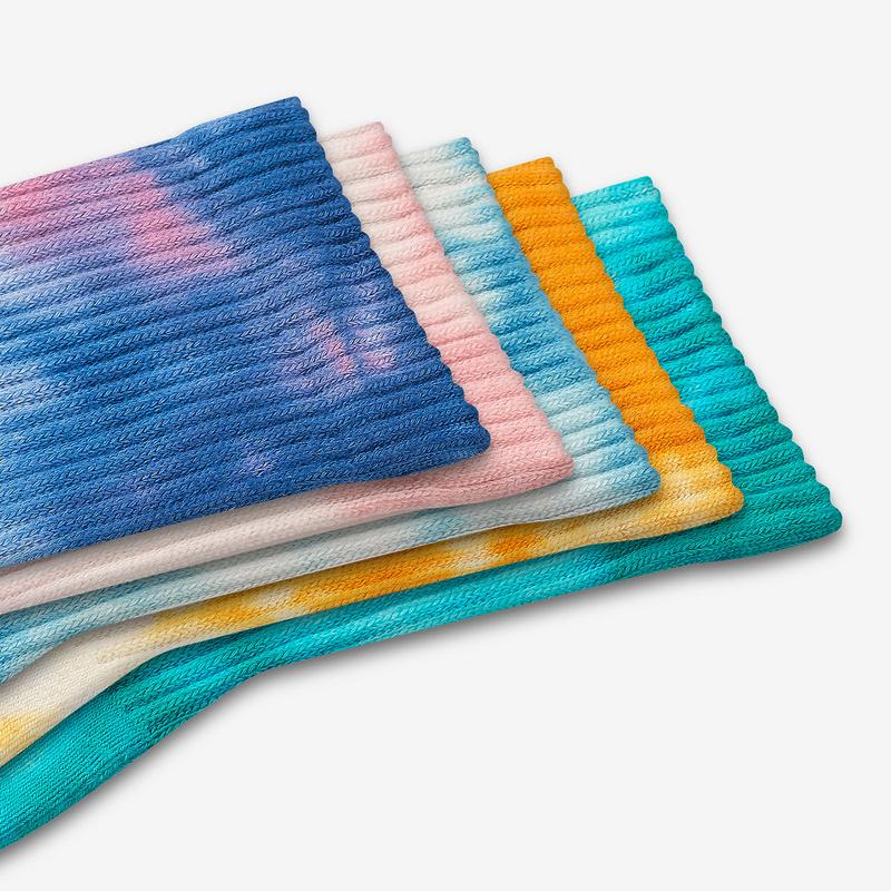 Youth Tie Dye Calf Sock 8-Pack