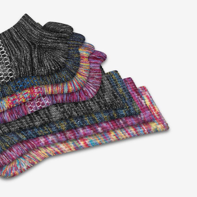 Youth Space Dye Calf & Ankle Sock 8-Pack