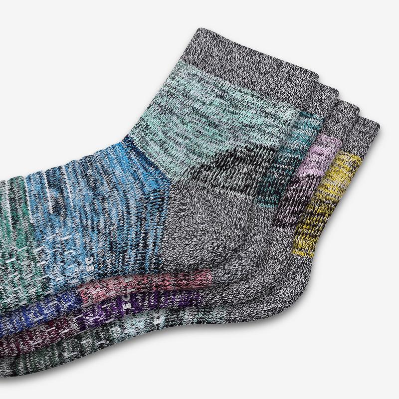 Women's Hiking Colorblock Quarter Sock 4-Pack