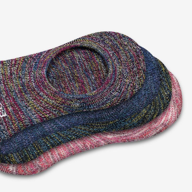 Women's Space Dye Cushioned No Show Socks