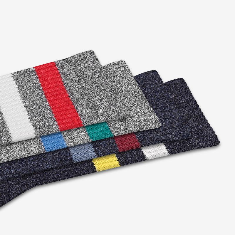 Men's Vintage Stripe Calf Sock 4-Pack