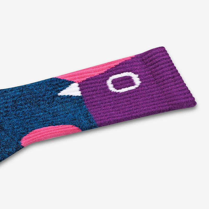 Women's Sesame Street 50th Anniversary Colorblock Calf Socks