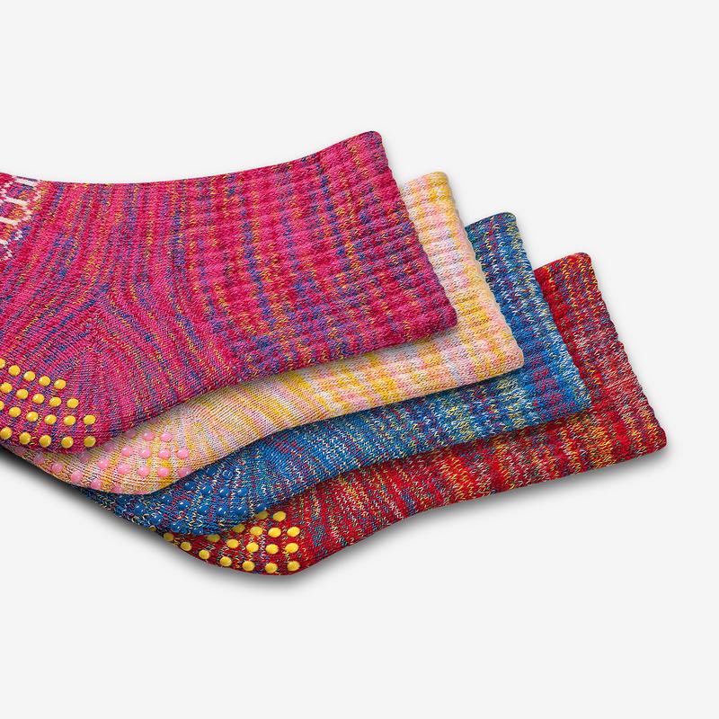 Toddler Space Dye Gripper Calf Sock 8-Pack