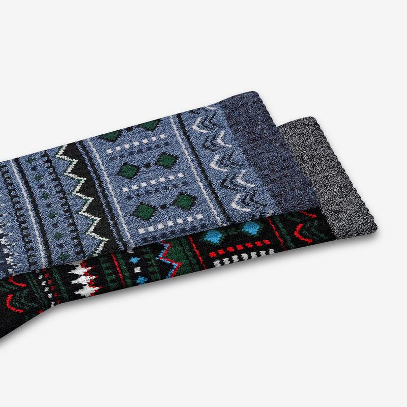Men's Fair Isle Calf Socks