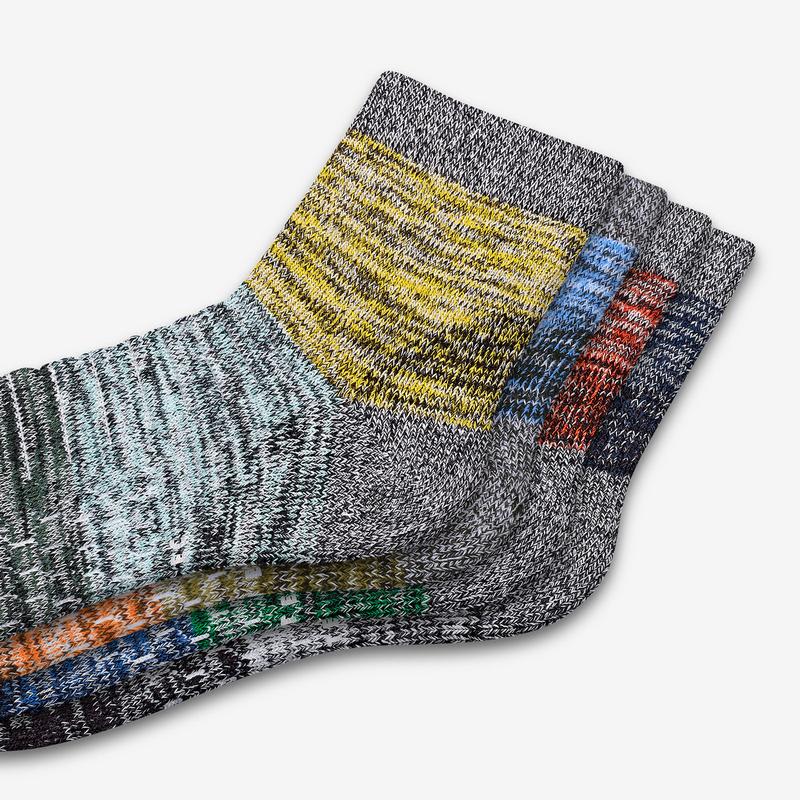 Men's Hiking Colorblock Quarter Sock 4-Pack