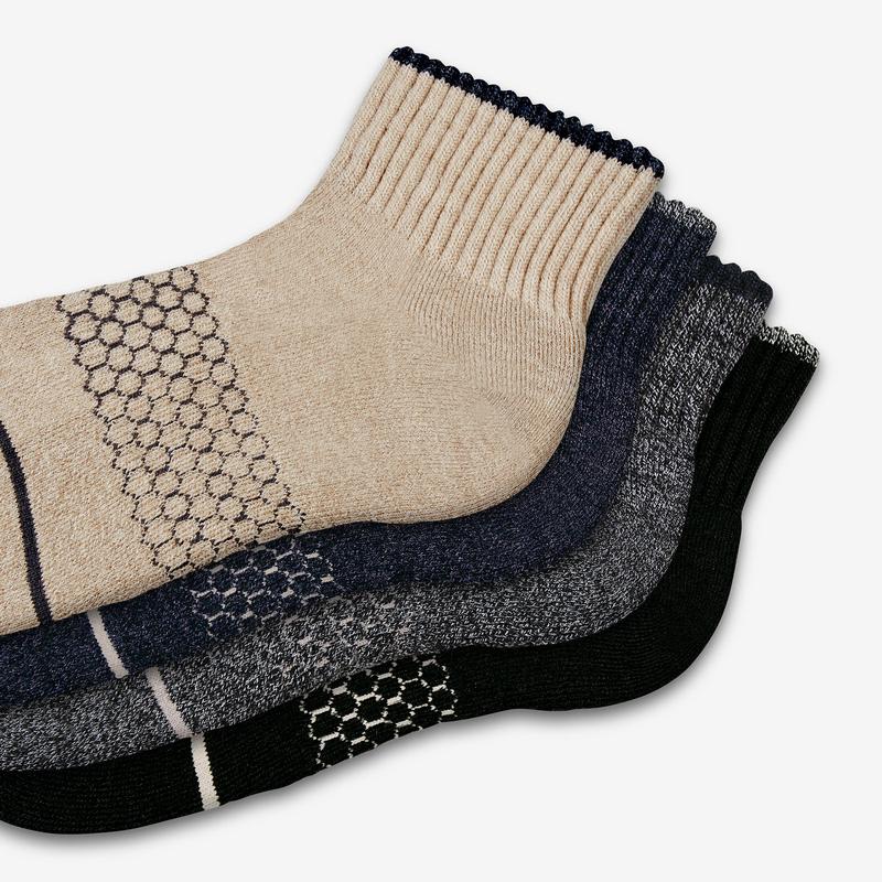 Men's Merino Wool Quarter Sock 4-Pack