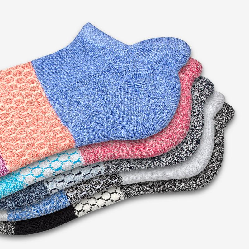 Women's Tri-Block Marl Ankle Sock 6-Pack