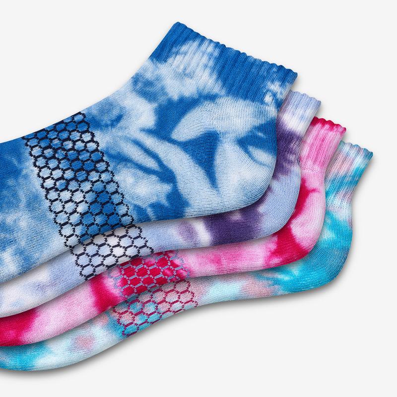 Women's Tie Dye Quarter Socks