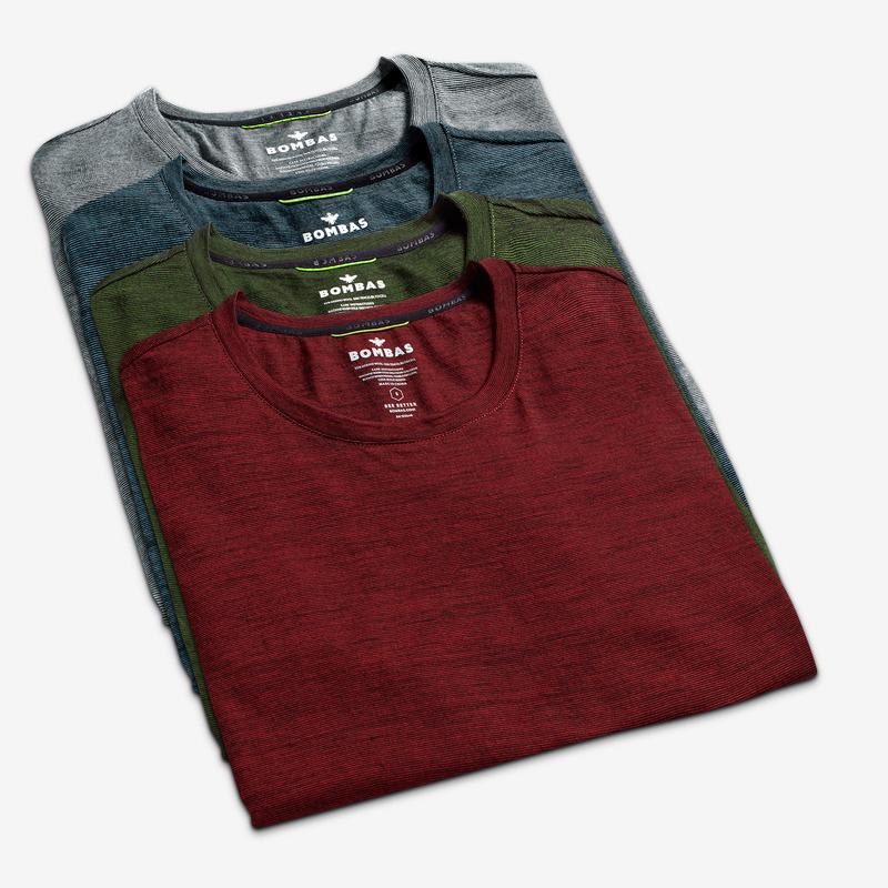 Men's Merino Crew Neck T-Shirt 4-Pack