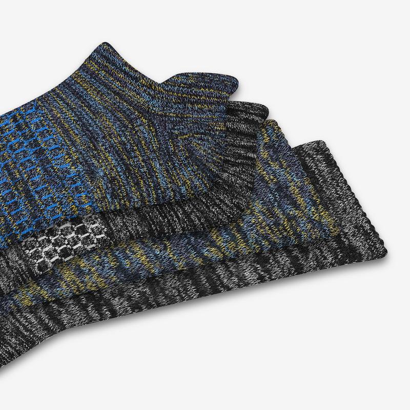 Men's Space Dye Calf & Ankle 4-Pack