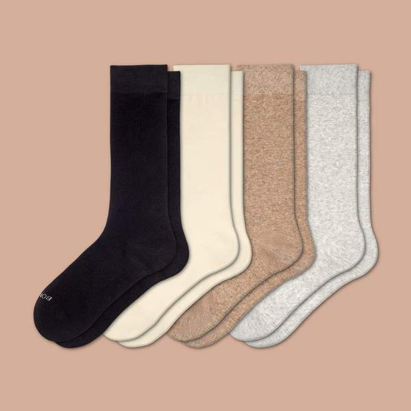 Women's Lightweight Calf Solid 4-Pack