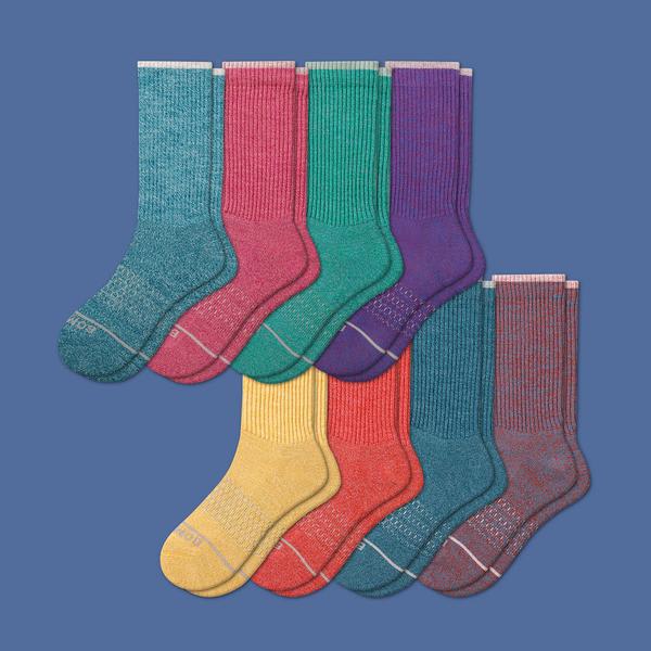 Women's Merino Wool Calf Sock 8-Pack