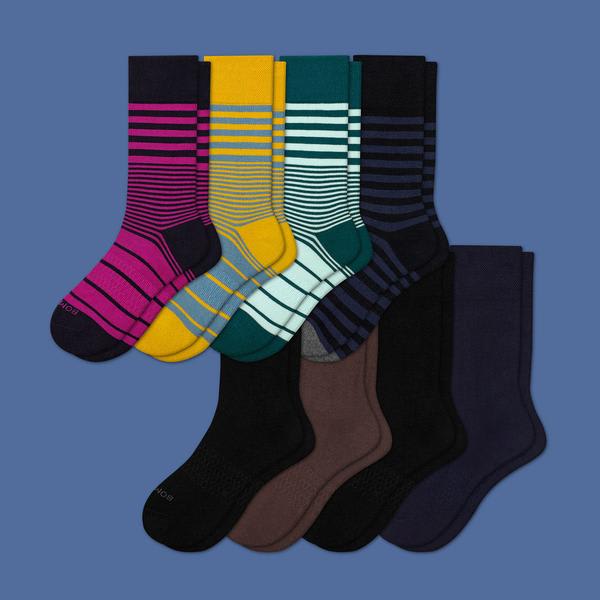 Men's Dress Calf Sock 8-Pack