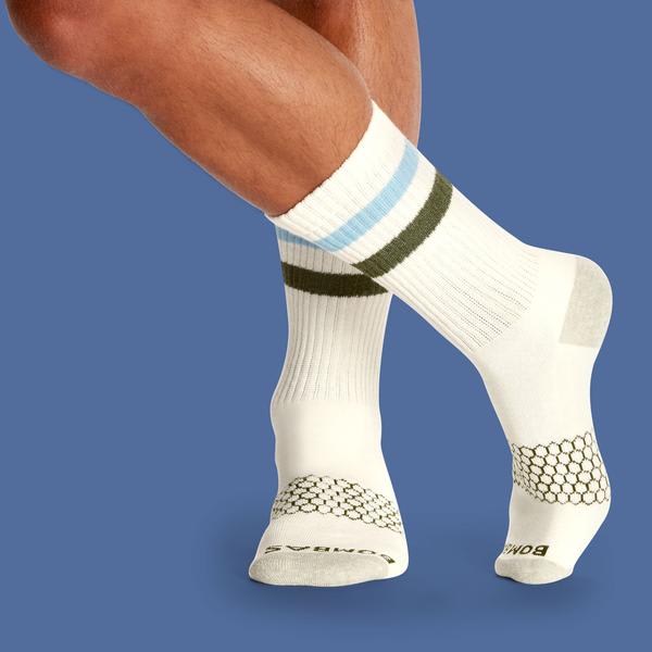 Men's Vintage Stripe Calf Socks