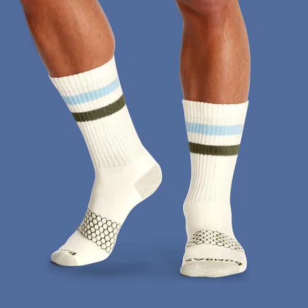 Men's Vintage Stripe Calf Socks