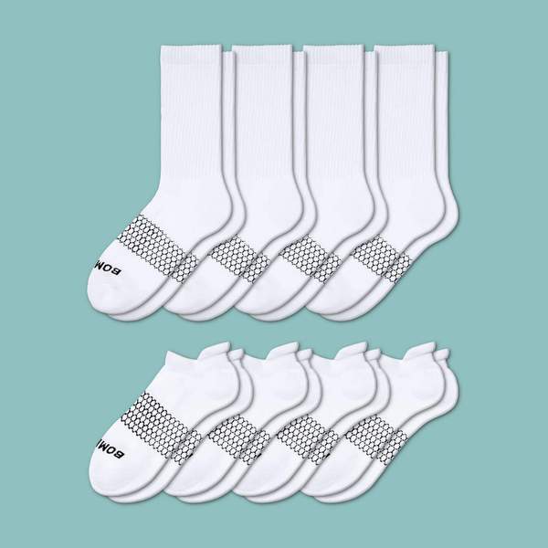 Women's Solids Calf & Ankle 8-Pack