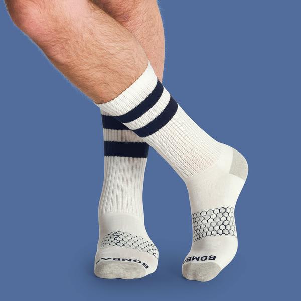 Men's Vintage Stripe Calf Socks