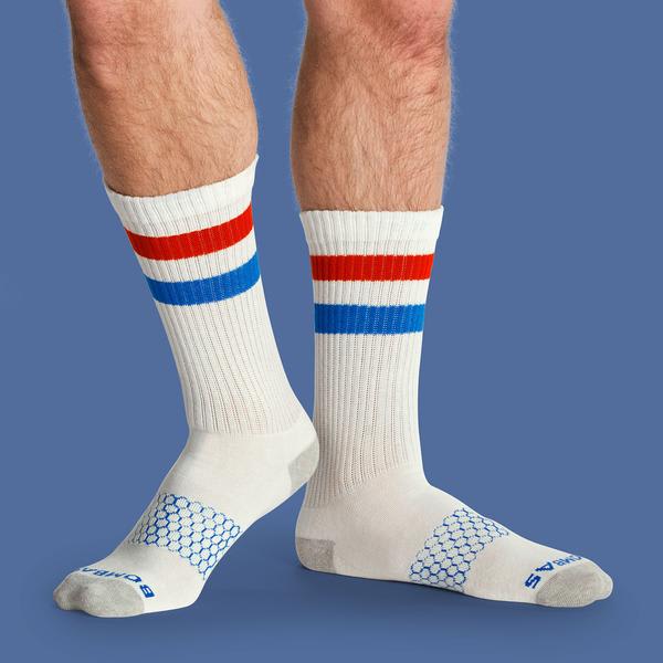 Men's Vintage Stripe Calf Socks