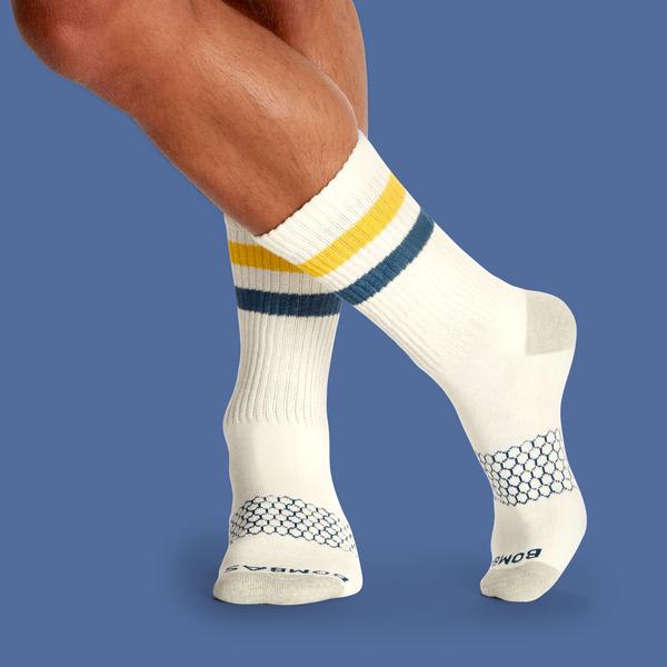 Men's Vintage Stripe Calf Socks