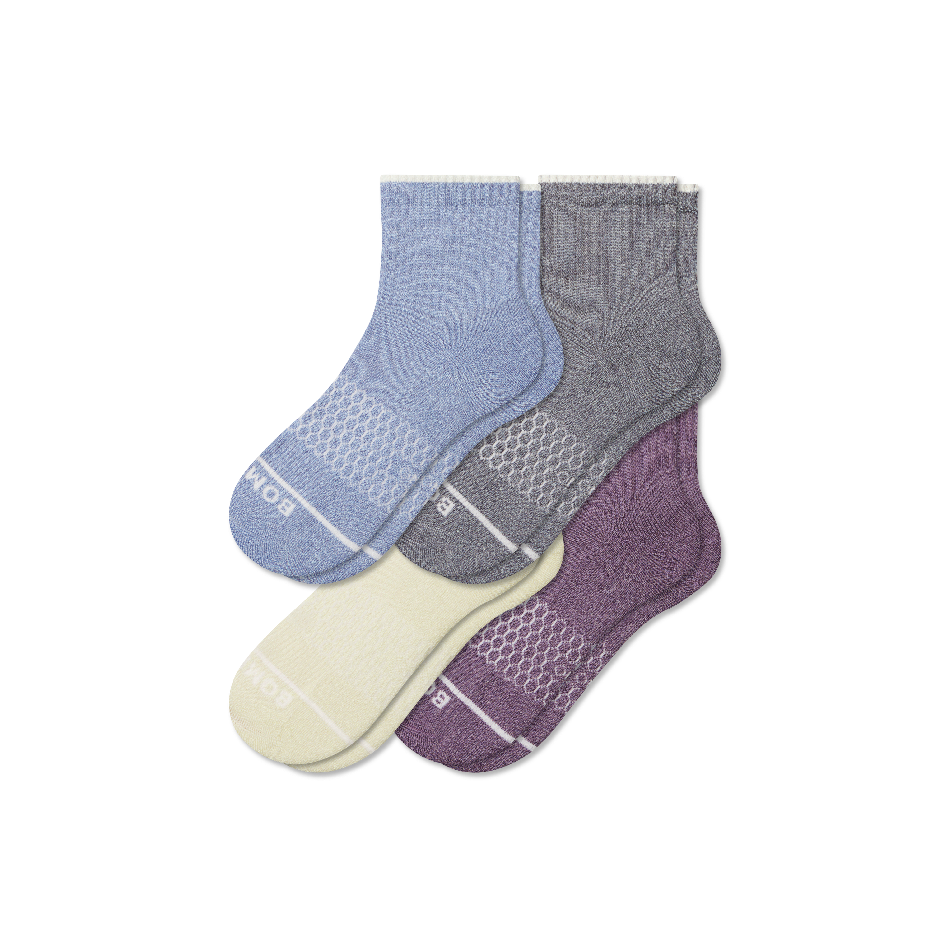 Women's Merino Wool Blend Quarter Sock 4-Pack