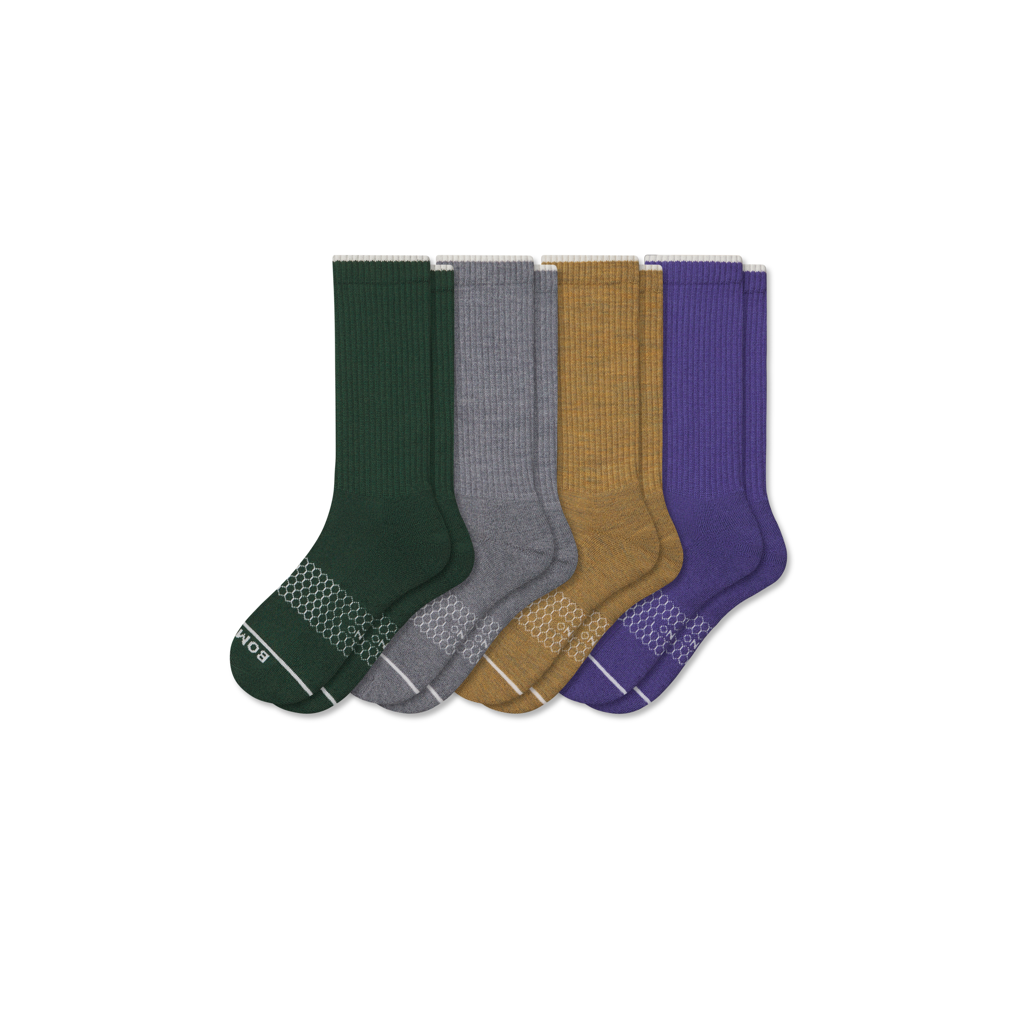Men's Merino Wool Blend Calf Sock 4-Pack